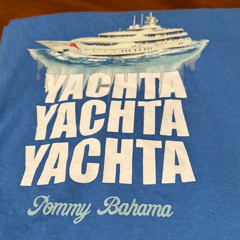 Tommy Bahama blue graphic t Shirt *Men’s xl* yachta yachta yachta long sleeve